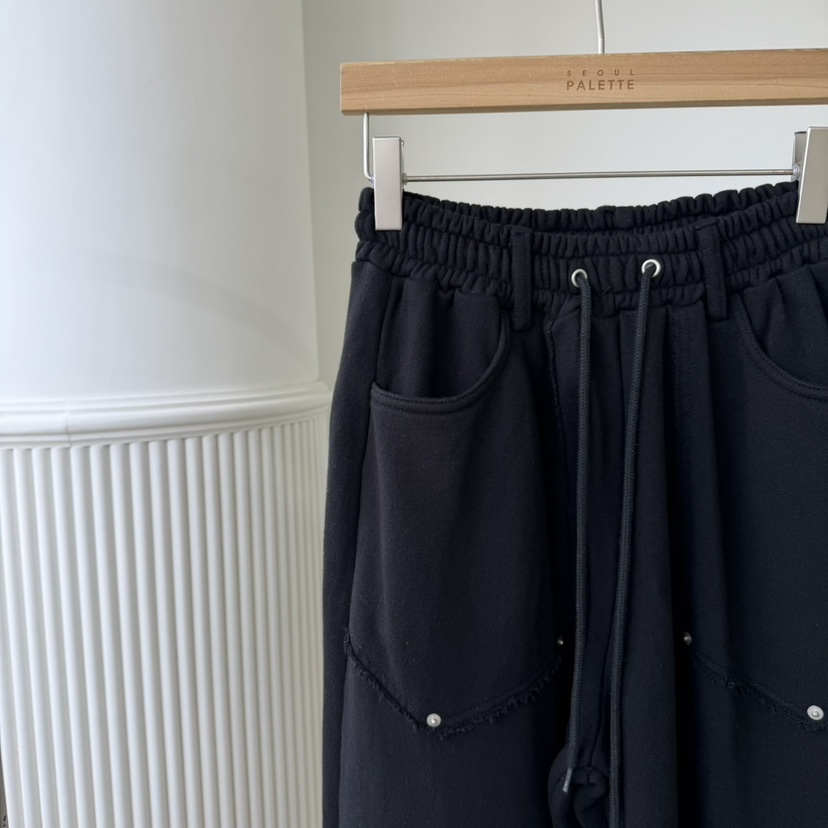 PALETTE-Q東大門㊣代購女裝新品熱賣25秋冬推薦休閑褲水洗PALETTE休閑褲