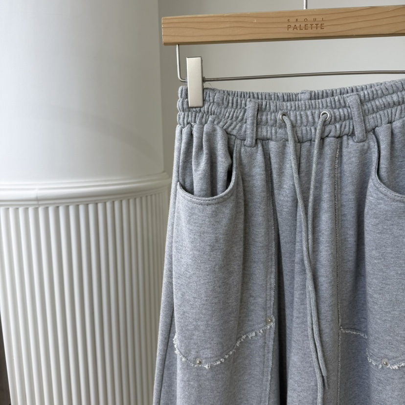 PALETTE-Q東大門㊣代購女裝新品熱賣25秋冬推薦休閑褲水洗PALETTE休閑褲