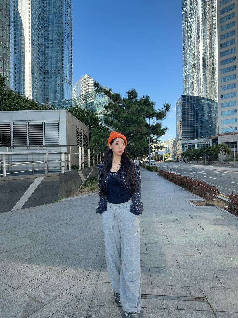 PALETTE-Q東大門㊣代購女裝新品熱賣25秋冬推薦休閑褲水洗PALETTE休閑褲