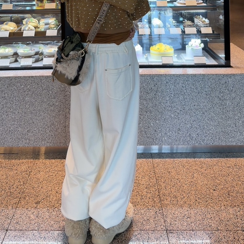 PALETTE-Q東大門㊣代購女裝新品熱賣25秋冬推薦休閑褲水洗PALETTE休閑褲