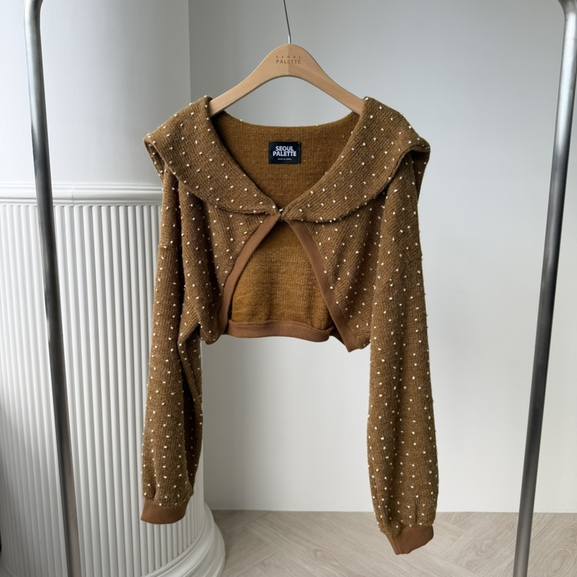 PALETTE-Q韓國直郵㊣女士新品熱賣休閑推薦人氣職業針織衫絨PALETTE針織衫圖色2