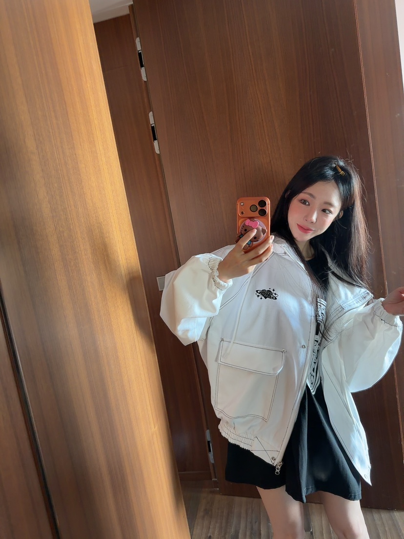 PALETTE-Q東大門㊣直郵女裝新款人氣休閑25秋冬夾克連帽拉鏈衫PALETTE夾克