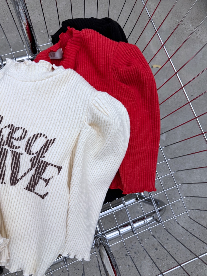 AB韓國代購㊣女士新款休閑推薦熱賣人氣25秋冬時尚職業長袖T恤AB長袖T恤