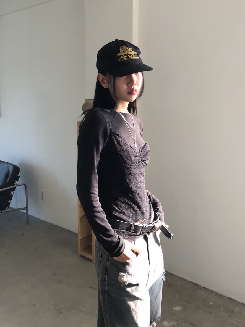 SUNDER MARKET東大門㊣實拍女裝新款25秋冬吊帶背心不含內搭SUNDER MARKET吊帶/背心