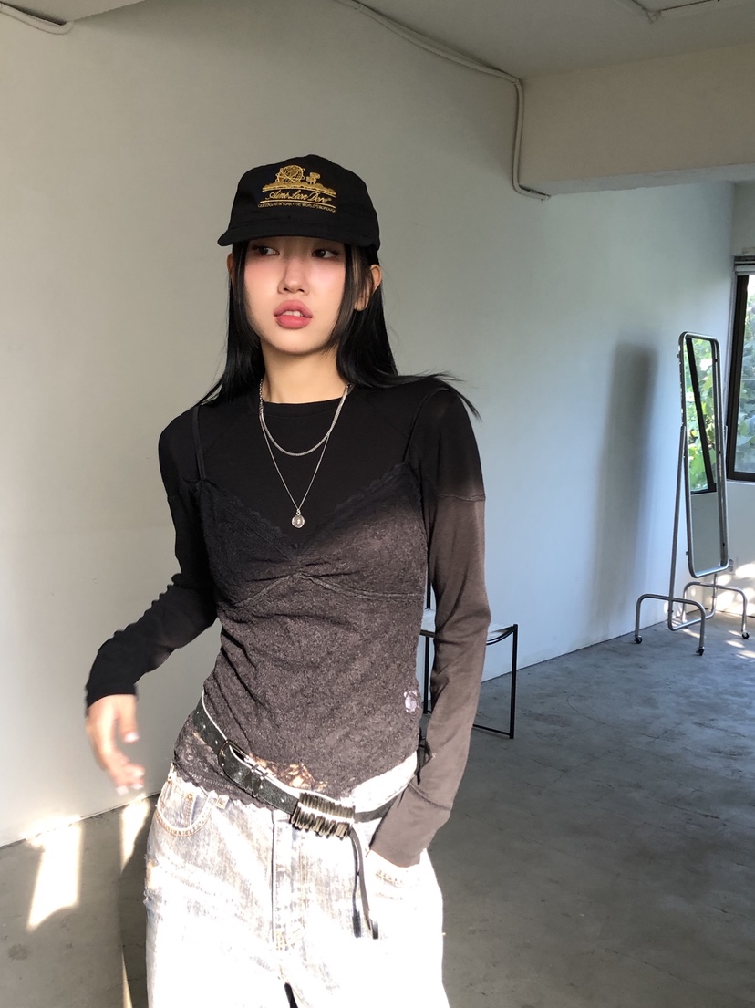 SUNDER MARKET東大門㊣實拍女裝新款25秋冬吊帶背心不含內搭SUNDER MARKET吊帶/背心