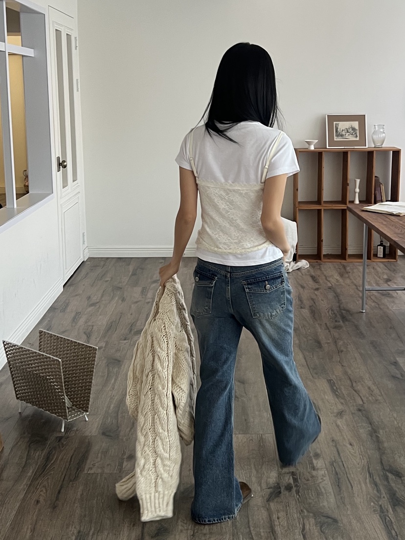 SUNDER MARKET東大門㊣實拍女裝新款25秋冬吊帶背心不含內搭SUNDER MARKET吊帶/背心