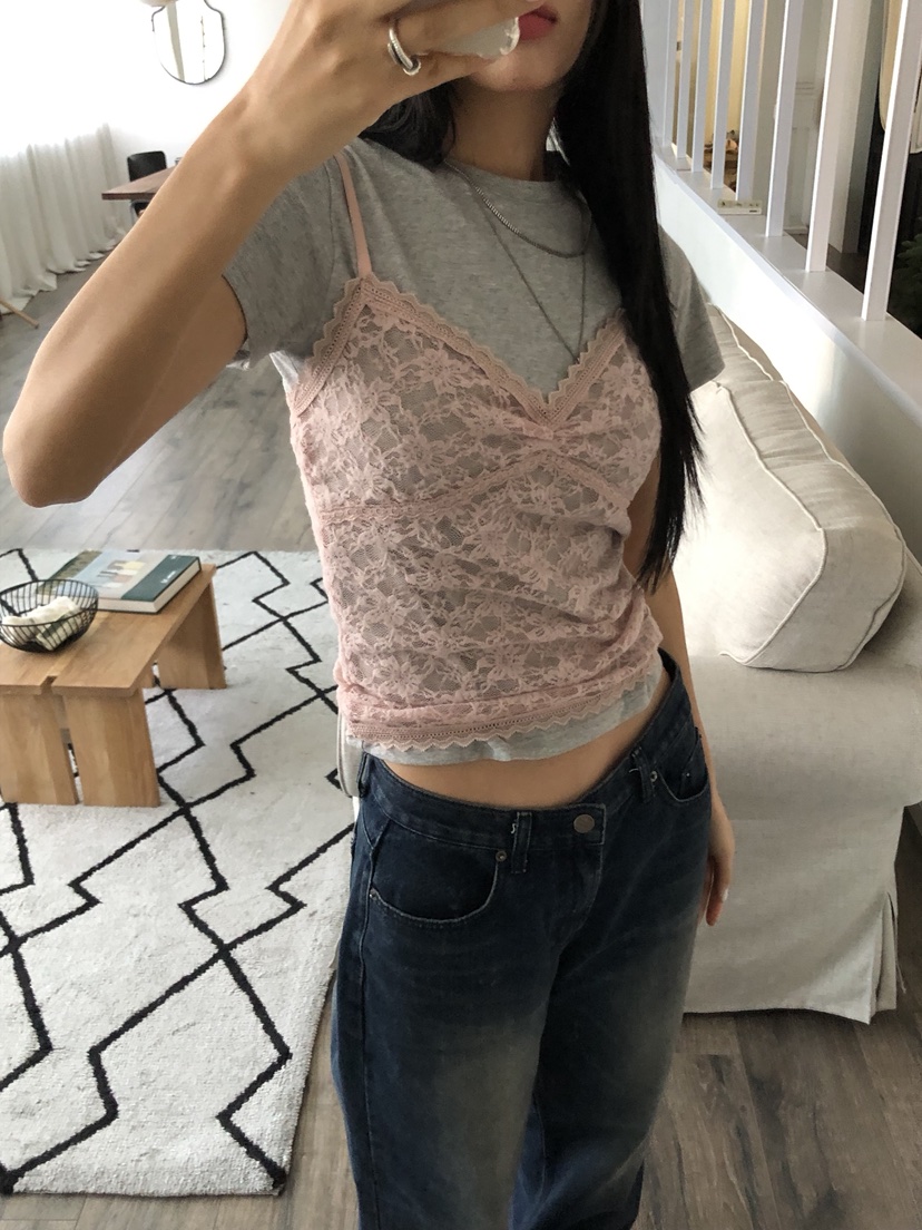 SUNDER MARKET東大門㊣實拍女裝新款25秋冬吊帶背心不含內搭SUNDER MARKET吊帶/背心