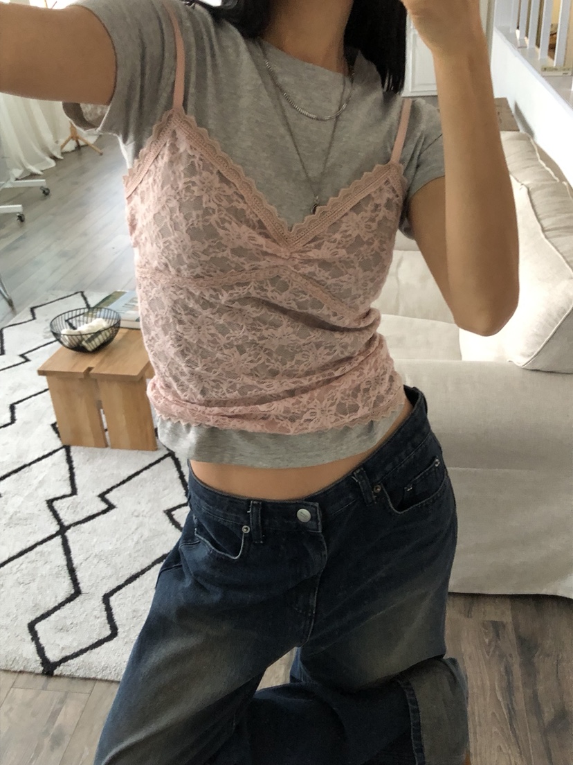 SUNDER MARKET東大門㊣實拍女裝新款25秋冬吊帶背心不含內搭SUNDER MARKET吊帶/背心