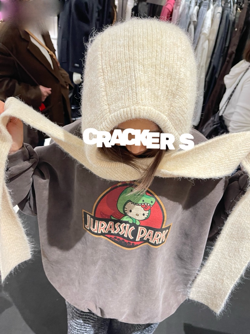 CRACKERS韓國直郵㊣女士新款人氣職業休閑熱賣25秋冬時尚衛衣CRACKERS衛衣