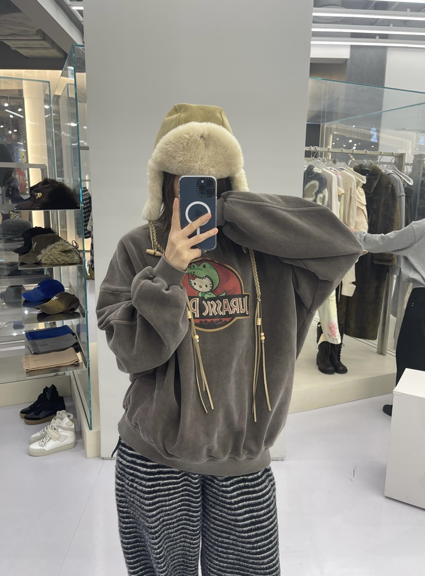 CRACKERS韓國直郵㊣女士新款人氣職業休閑熱賣25秋冬時尚衛衣CRACKERS衛衣