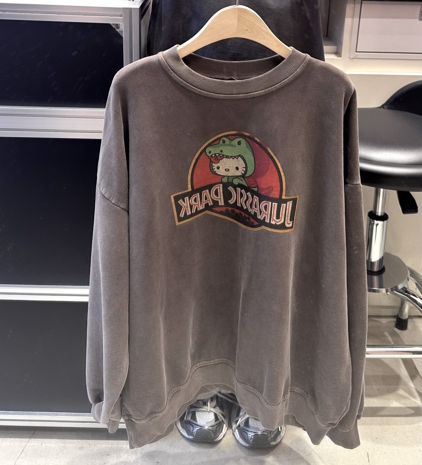 CRACKERS韓國直郵㊣女士新款人氣職業休閑熱賣25秋冬時尚衛衣CRACKERS衛衣圖色1