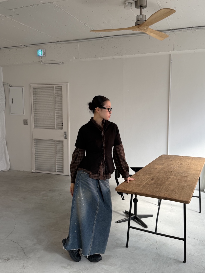 SUNDER MARKET韓國直郵㊣女士新款休閑人氣時尚襯衫蕾絲衫SUNDER MARKET襯衫/蕾絲衫