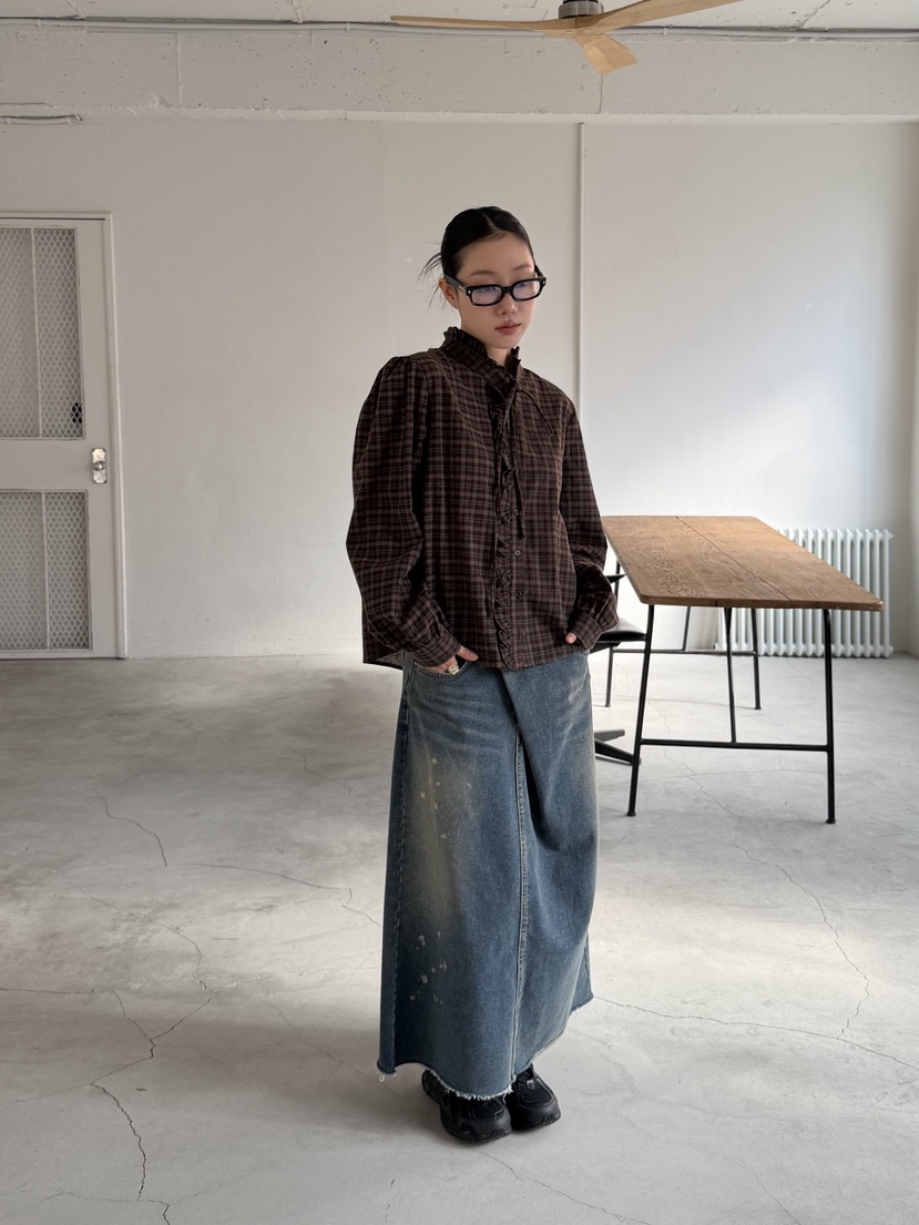 SUNDER MARKET韓國直郵㊣女士新款休閑人氣時尚襯衫蕾絲衫SUNDER MARKET襯衫/蕾絲衫