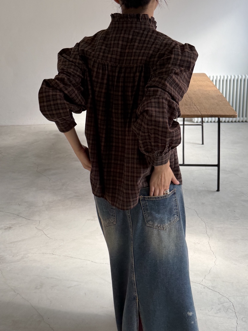 SUNDER MARKET韓國直郵㊣女士新款休閑人氣時尚襯衫蕾絲衫SUNDER MARKET襯衫/蕾絲衫