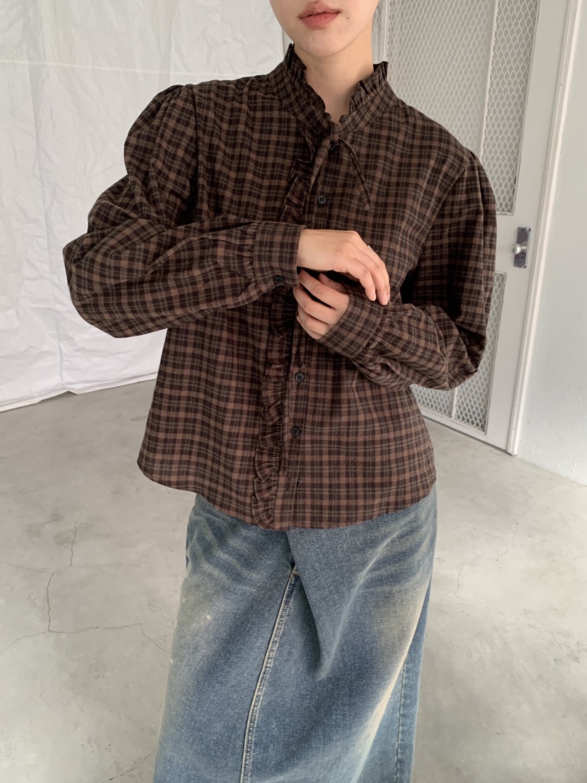 SUNDER MARKET韓國直郵㊣女士新款休閑人氣時尚襯衫蕾絲衫SUNDER MARKET襯衫/蕾絲衫