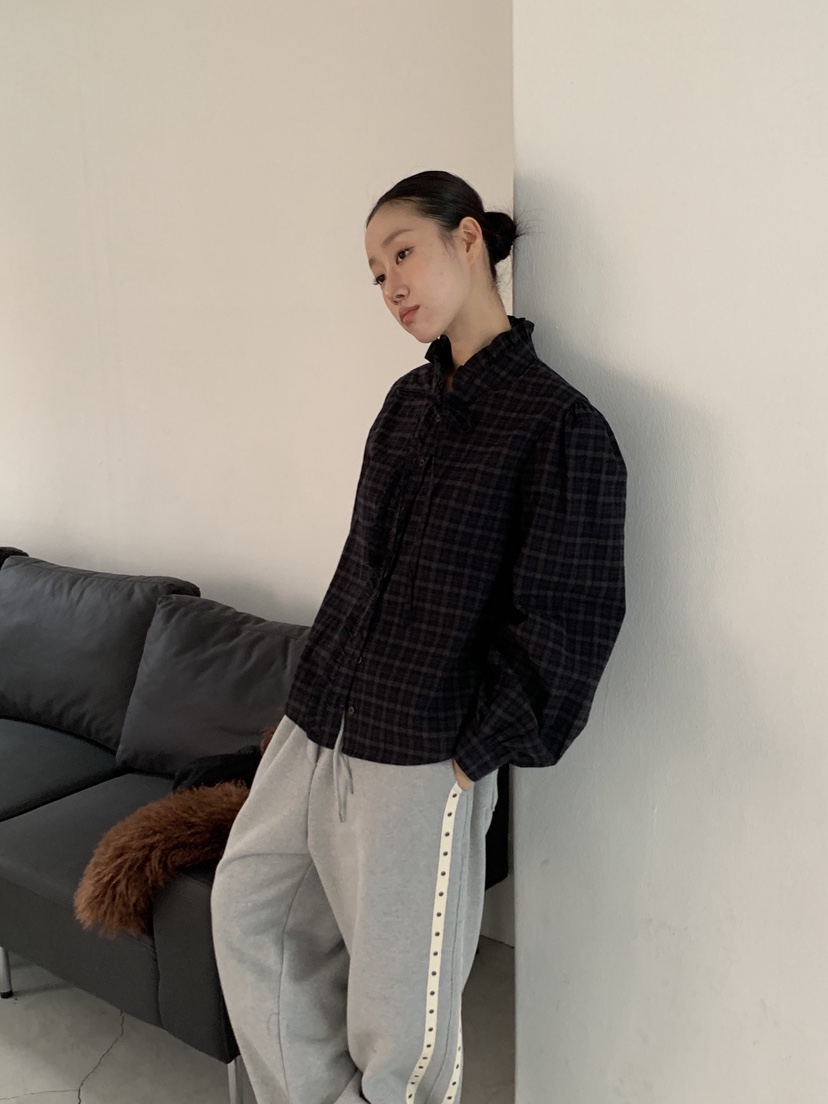 SUNDER MARKET韓國直郵㊣女士新款休閑人氣時尚襯衫蕾絲衫SUNDER MARKET襯衫/蕾絲衫