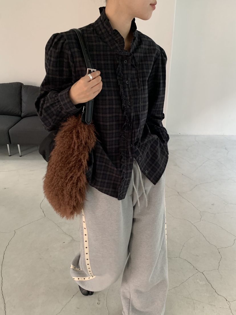 SUNDER MARKET韓國直郵㊣女士新款休閑人氣時尚襯衫蕾絲衫SUNDER MARKET襯衫/蕾絲衫