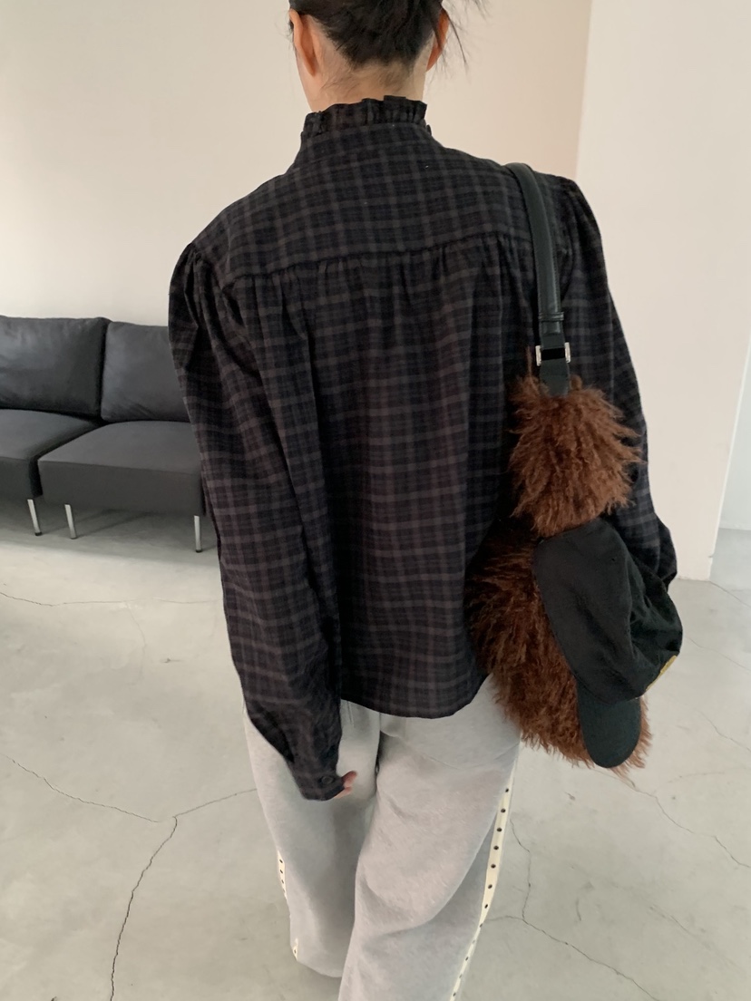 SUNDER MARKET韓國直郵㊣女士新款休閑人氣時尚襯衫蕾絲衫SUNDER MARKET襯衫/蕾絲衫