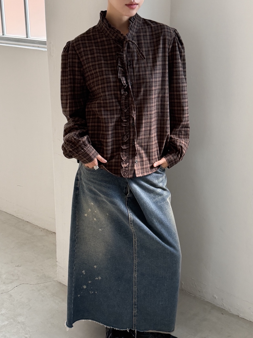 SUNDER MARKET韓國直郵㊣女士新款休閑人氣時尚襯衫蕾絲衫SUNDER MARKET襯衫/蕾絲衫圖色2