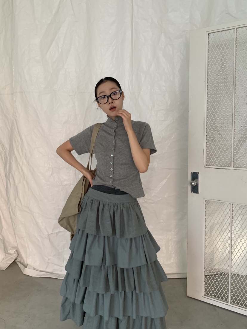 SUNDER MARKET韓國代購㊣女士新款時尚人氣熱賣推薦25秋冬長裙SUNDER MARKET長裙