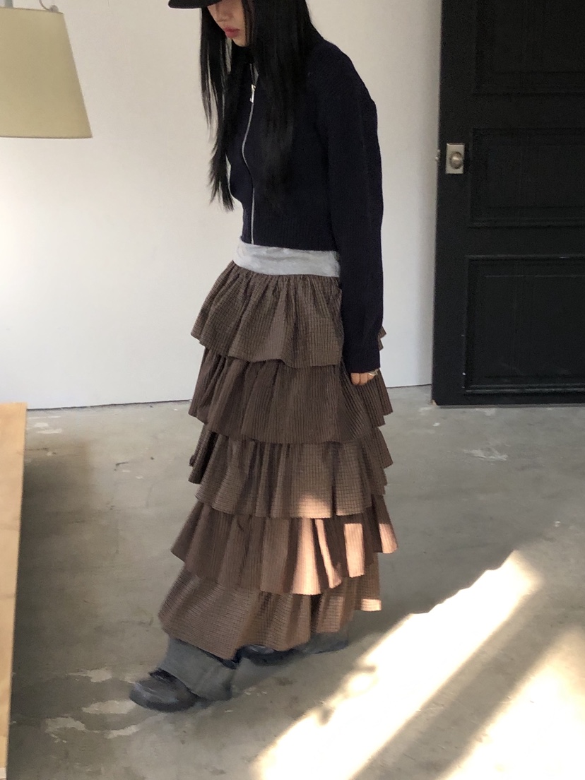 SUNDER MARKET韓國代購㊣女士新款時尚人氣熱賣推薦25秋冬長裙SUNDER MARKET長裙