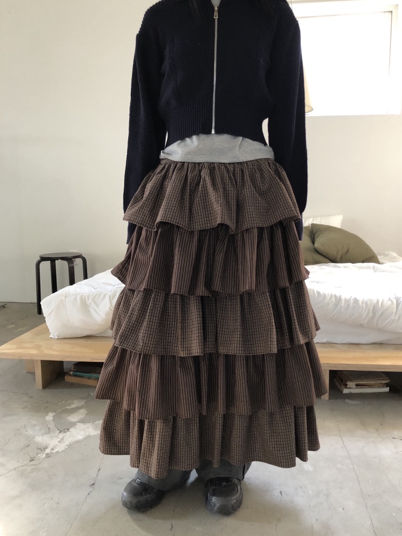 SUNDER MARKET韓國代購㊣女士新款時尚人氣熱賣推薦25秋冬長裙SUNDER MARKET長裙圖色2