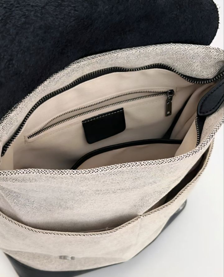 TROUVAILLE韓國直郵㊣女裝新款職業推薦人氣25秋冬雙肩背包牛皮TROUVAILLE雙肩背包