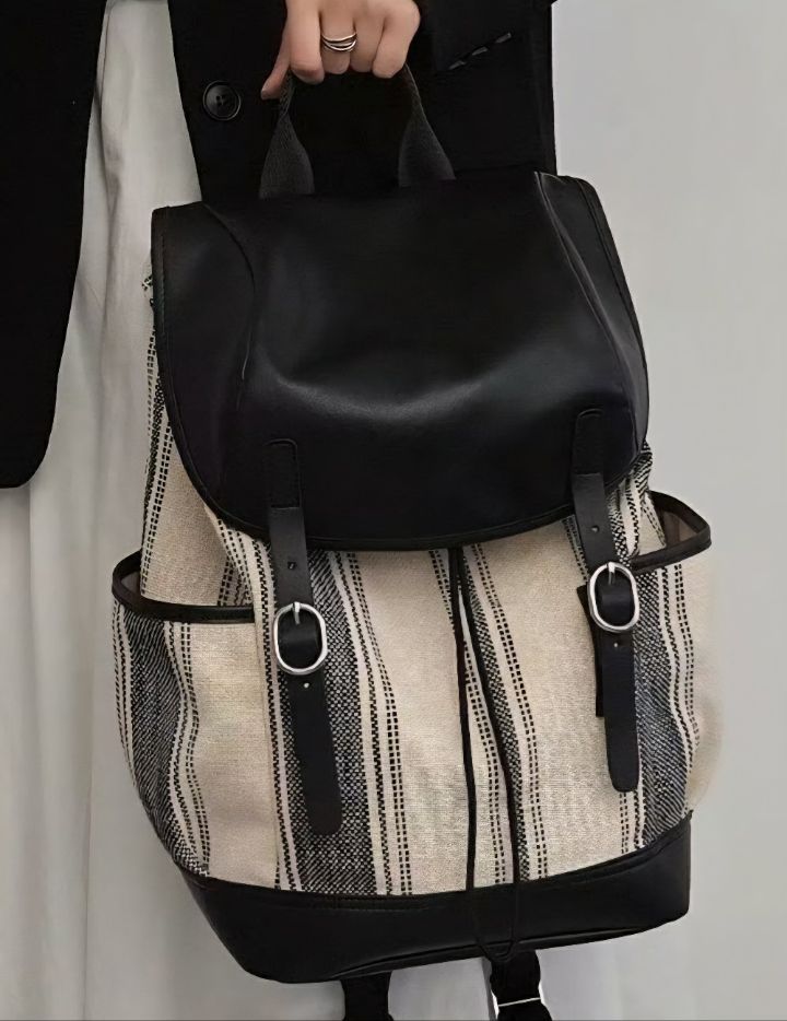 TROUVAILLE東大門㊣代購女士新品時尚職業熱賣雙肩背包牛皮TROUVAILLE雙肩背包