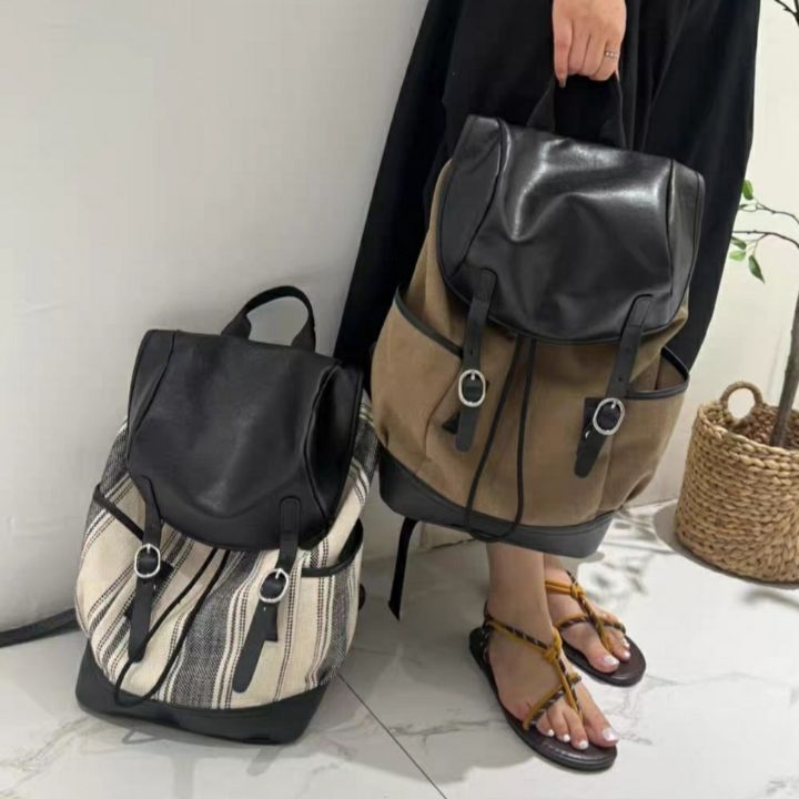 TROUVAILLE東大門㊣代購女士新品時尚職業熱賣雙肩背包牛皮TROUVAILLE雙肩背包