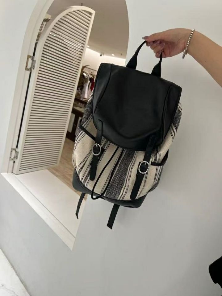 TROUVAILLE東大門㊣代購女士新品時尚職業熱賣雙肩背包牛皮TROUVAILLE雙肩背包