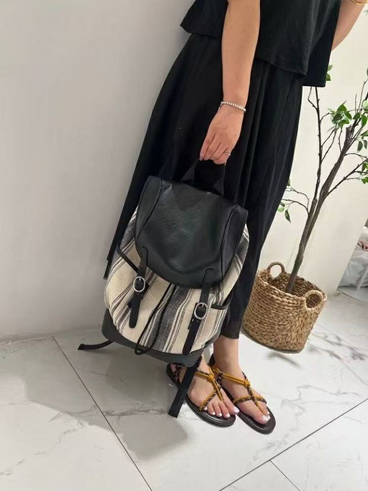 TROUVAILLE東大門㊣代購女士新品時尚職業熱賣雙肩背包牛皮TROUVAILLE雙肩背包