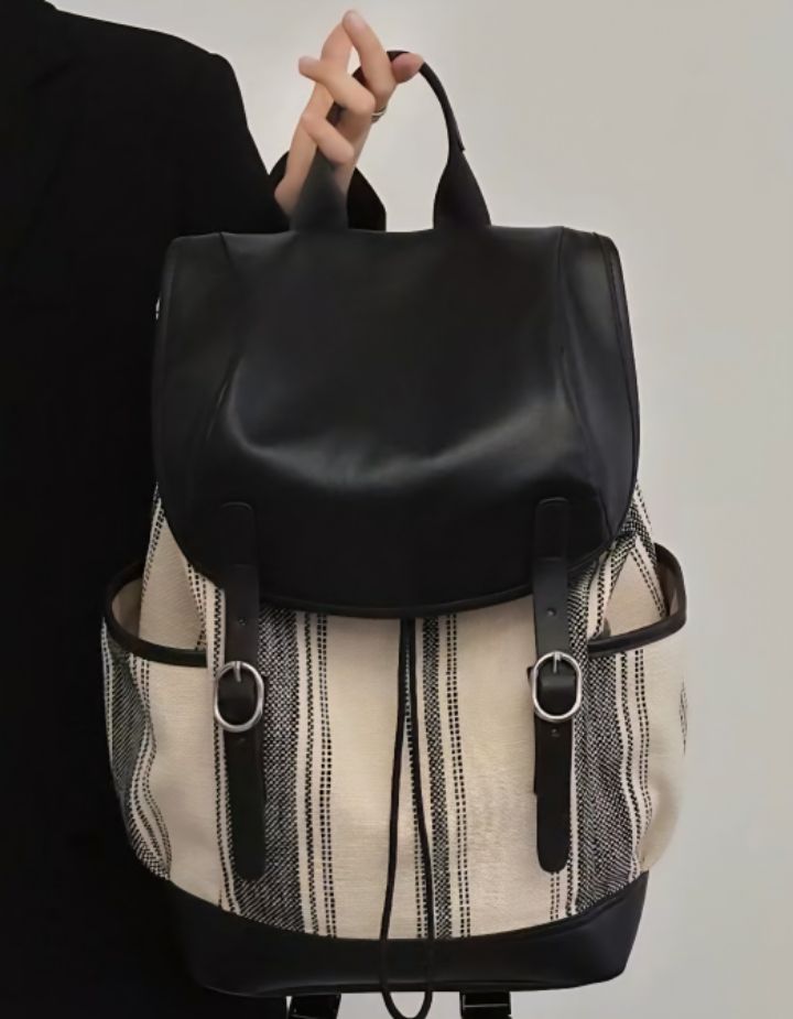 TROUVAILLE東大門㊣代購女士新品時尚職業熱賣雙肩背包牛皮TROUVAILLE雙肩背包