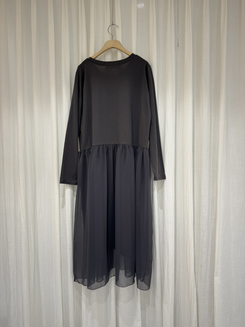 COKKIRI東大門㊣實拍女裝新款休閑人氣熱賣25秋冬連衣裙雪紡褶皺COKKIRI連衣裙