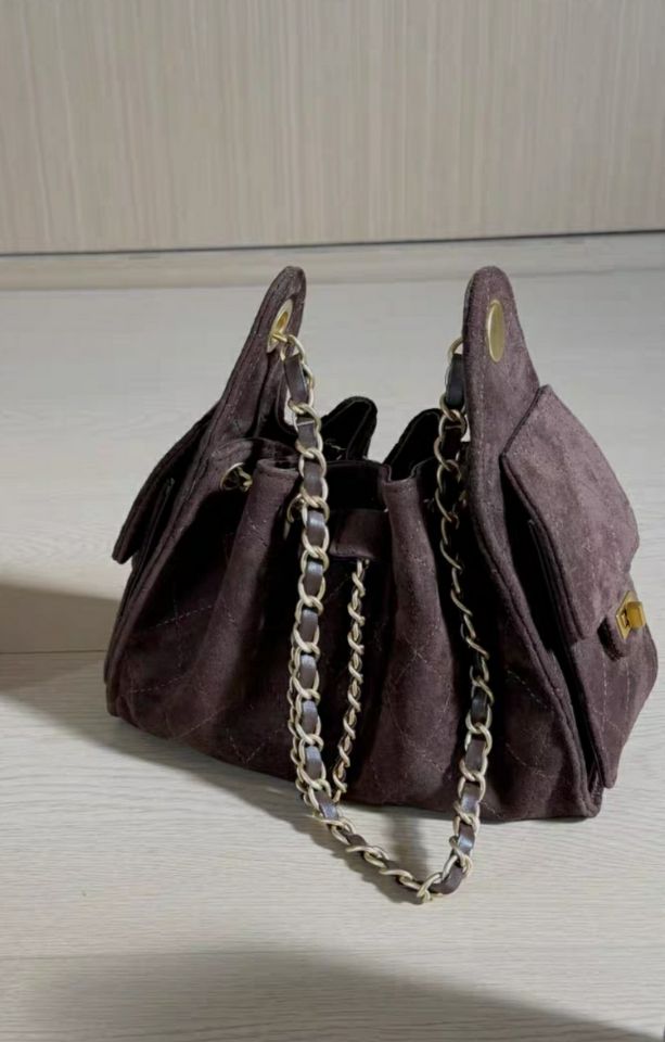 TROUVAILLE東大門㊣代購女士新品職業25秋冬單肩斜跨包牛皮絨TROUVAILLE單肩/斜跨包