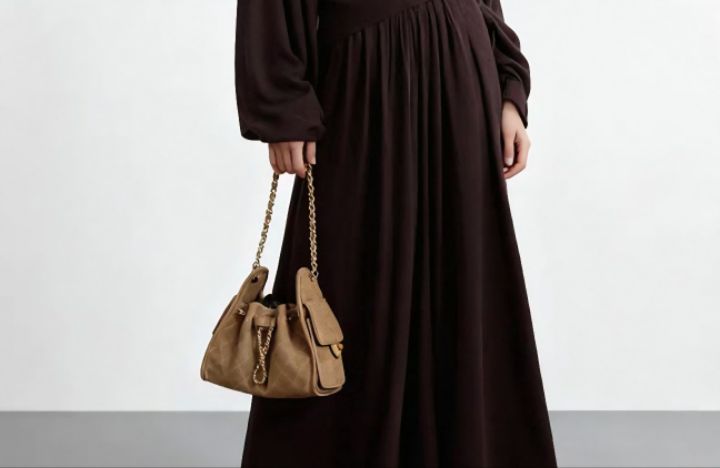 TROUVAILLE東大門㊣代購女士新品職業25秋冬單肩斜跨包牛皮絨TROUVAILLE單肩/斜跨包