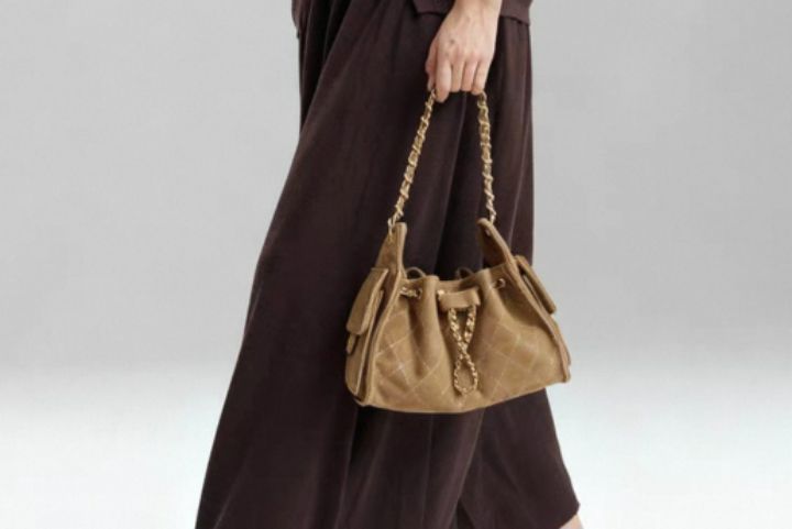 TROUVAILLE東大門㊣代購女士新品職業25秋冬單肩斜跨包牛皮絨TROUVAILLE單肩/斜跨包圖色2