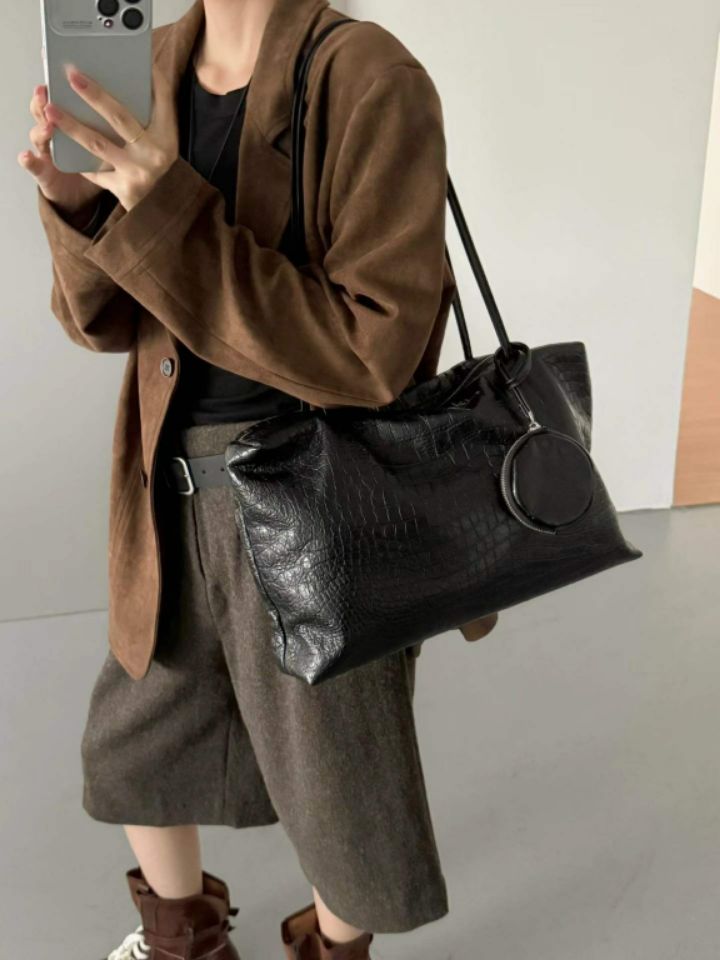 TROUVAILLE東大門㊣直郵女裝新品25秋冬人氣單肩斜跨包牛皮TROUVAILLE單肩/斜跨包