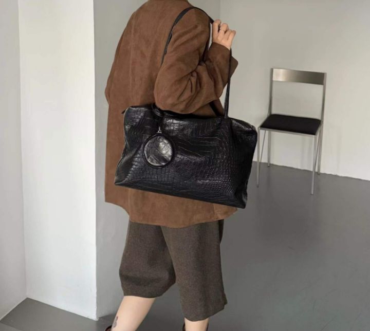 TROUVAILLE東大門㊣直郵女裝新品25秋冬人氣單肩斜跨包牛皮TROUVAILLE單肩/斜跨包