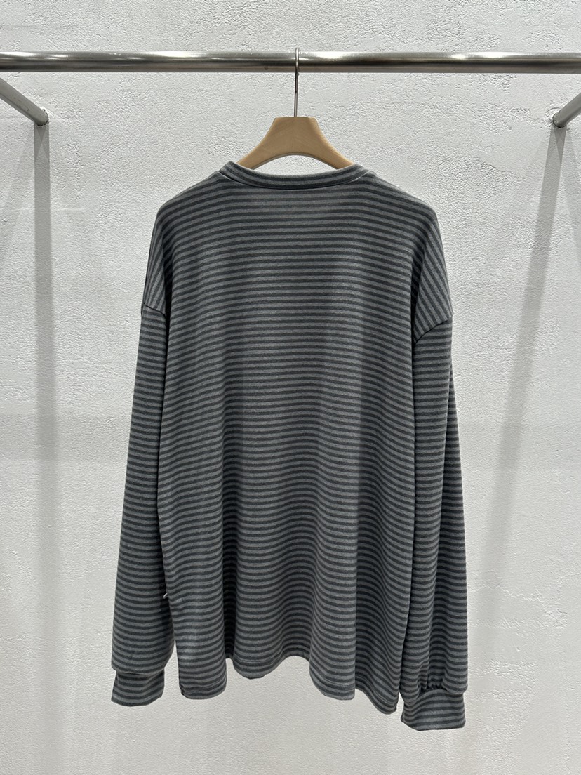 FLASH東大門㊣代購女裝新品熱賣25秋冬人氣職業長袖T恤紐扣FLASH長袖T恤