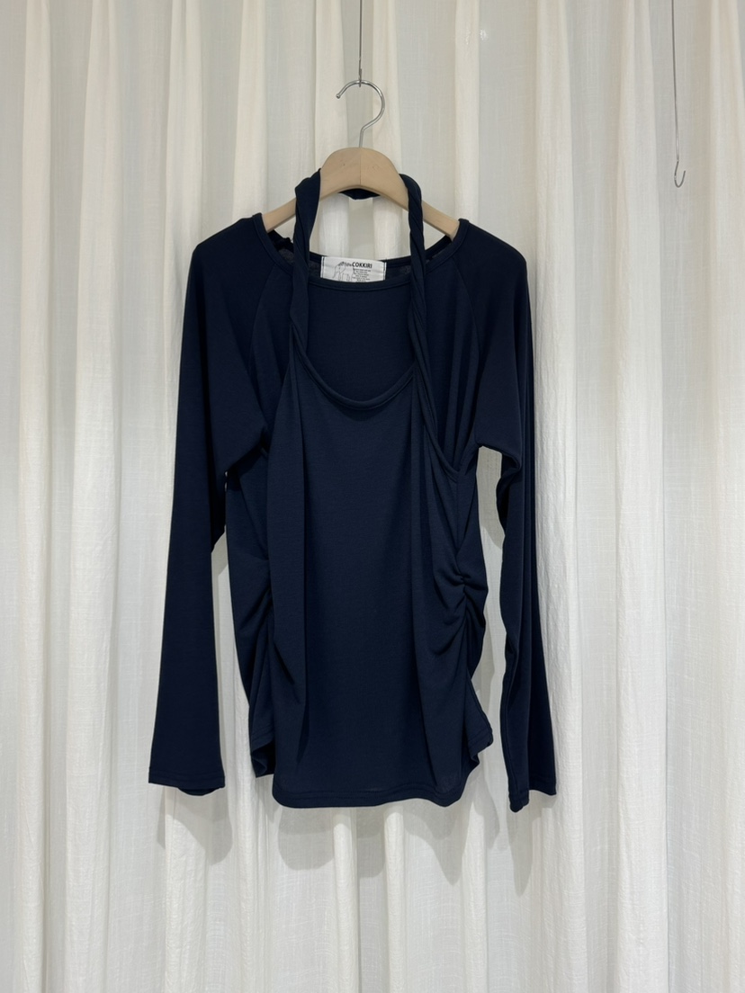 COKKIRI東大門㊣實拍女士新品時尚推薦熱賣人氣休閑長袖T恤COKKIRI長袖T恤圖色2