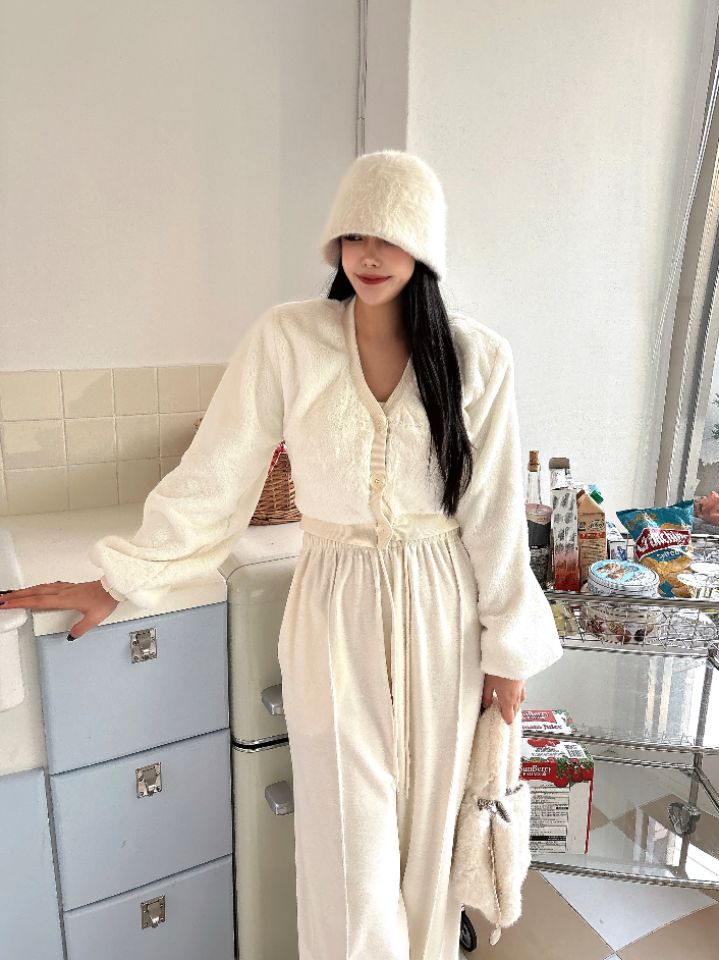 mars東大門㊣實拍女士新款人氣25秋冬針織衫安哥拉羊毛開衫mars針織衫