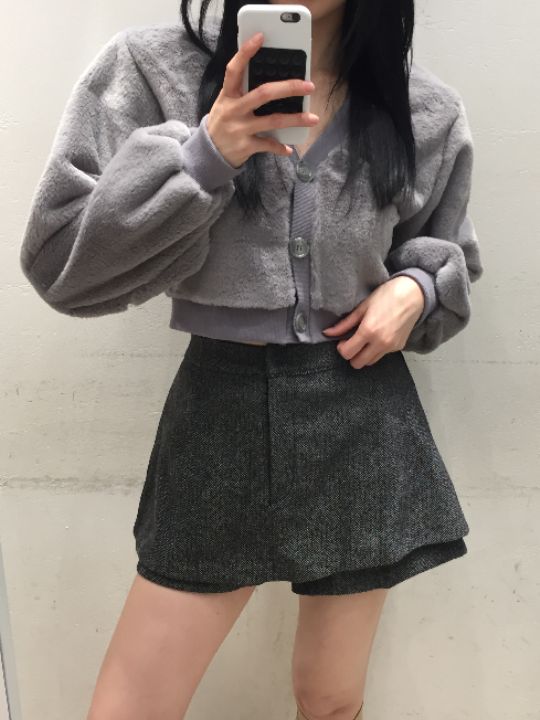 mars東大門㊣實拍女士新款人氣25秋冬針織衫安哥拉羊毛開衫mars針織衫圖色2