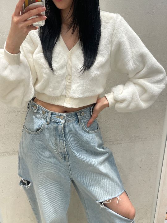 mars東大門㊣實拍女士新款人氣25秋冬針織衫安哥拉羊毛開衫mars針織衫圖色3