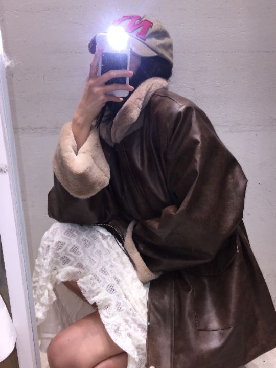 mars東大門㊣代購女士新款休閑人氣時尚職業推薦熱賣25秋冬皮衣mars皮衣