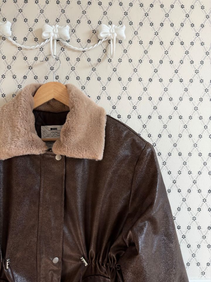 mars東大門㊣代購女士新款休閑人氣時尚職業推薦熱賣25秋冬皮衣mars皮衣
