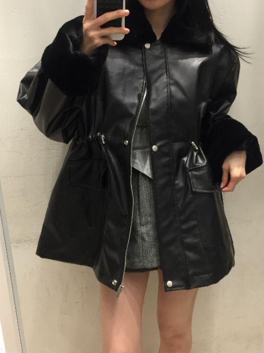 mars東大門㊣代購女士新款休閑人氣時尚職業推薦熱賣25秋冬皮衣mars皮衣