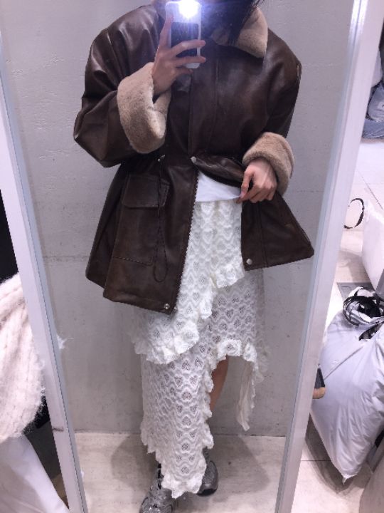 mars東大門㊣代購女士新款休閑人氣時尚職業推薦熱賣25秋冬皮衣mars皮衣