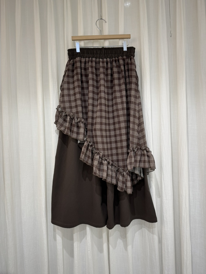 COKKIRI韓國直郵㊣女裝新款人氣熱賣職業休閑25秋冬裙褲格子COKKIRI裙褲