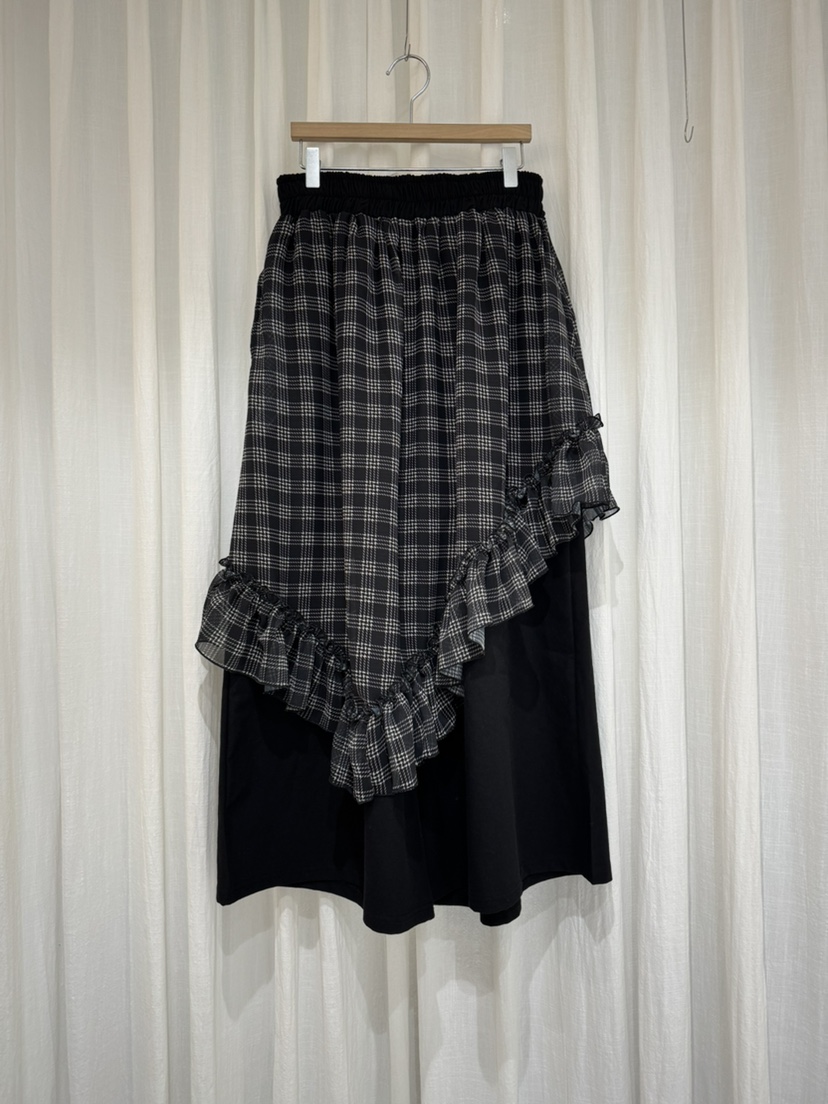 COKKIRI韓國直郵㊣女裝新款人氣熱賣職業休閑25秋冬裙褲格子COKKIRI裙褲圖色2