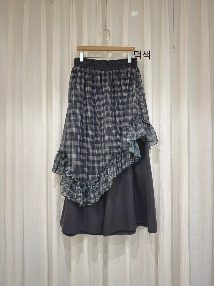 COKKIRI韓國直郵㊣女裝新款人氣熱賣職業休閑25秋冬裙褲格子COKKIRI裙褲圖色3
